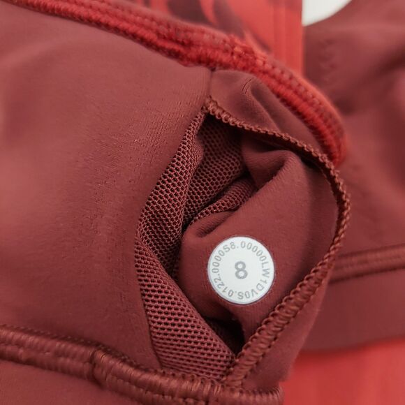 Lululemon Align Crop Tank Top Womens 8 Red Wireless Lightweight Workout Yoga Gym - Picture 9 of 11